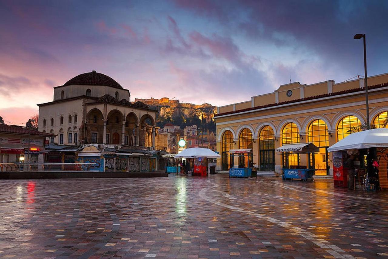 Pale Coloured Apt In Athens Historic Centre Atenas Exterior foto